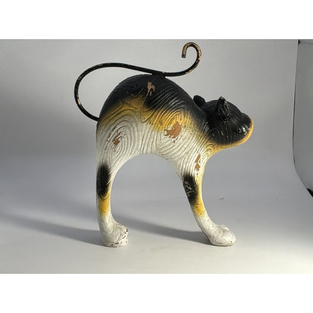 Calico Cat With Cheshire Grin Resin - Picture 7 of 8